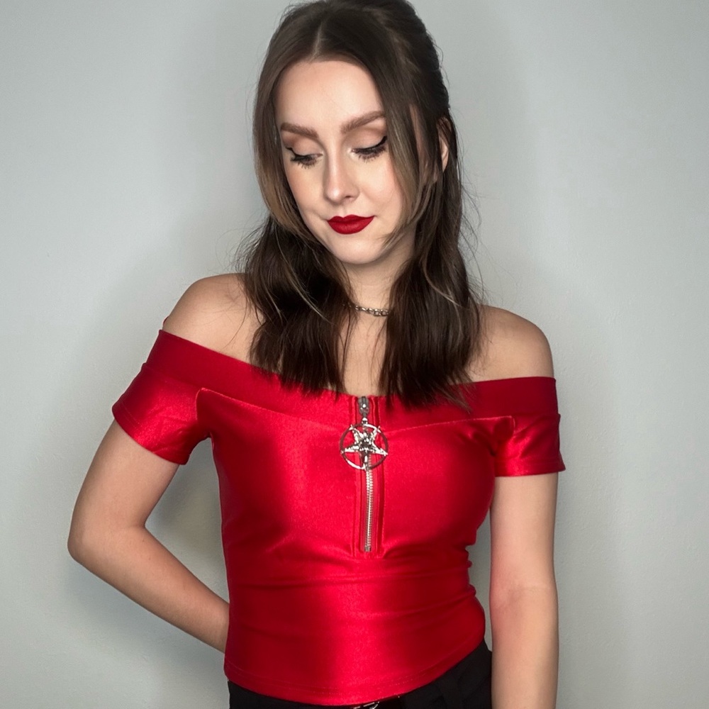 NWT Killstar Scarlet Vervain Top